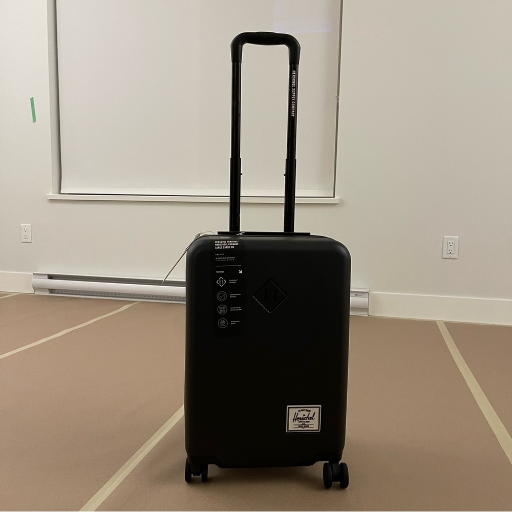 EUC Herschel Heritage Hardshell Large Carry On Luggage